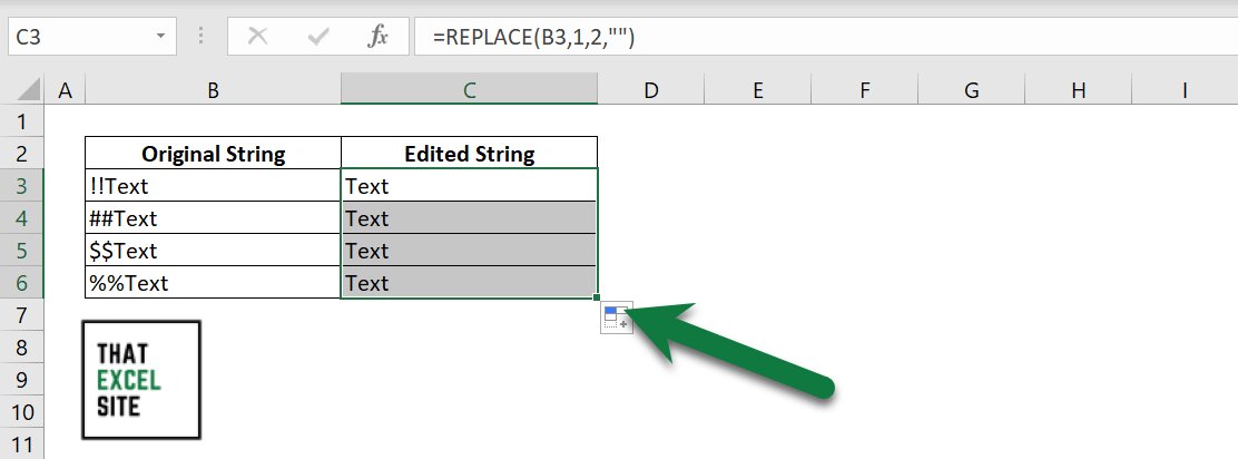 Excel: Remove Characters From The Left Or Right Of A String