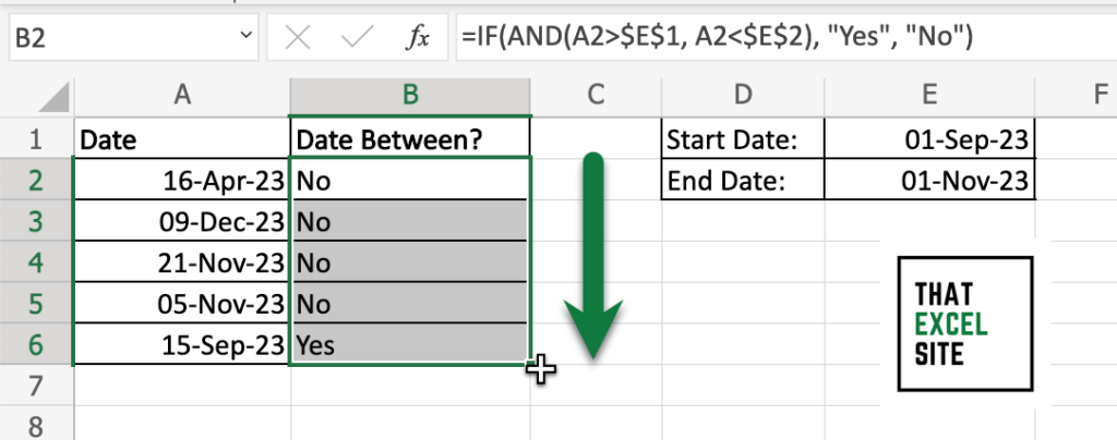 how-to-check-if-a-date-is-between-two-dates-in-excel-that-excel-site