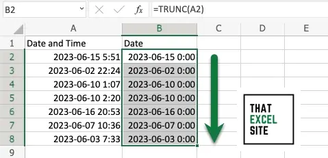 How to Separate Date and Time in Excel - That Excel Site