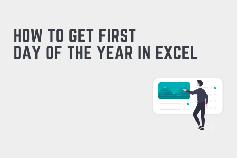 get first day of the year excel