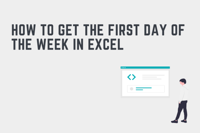 excel get first day of week from week number