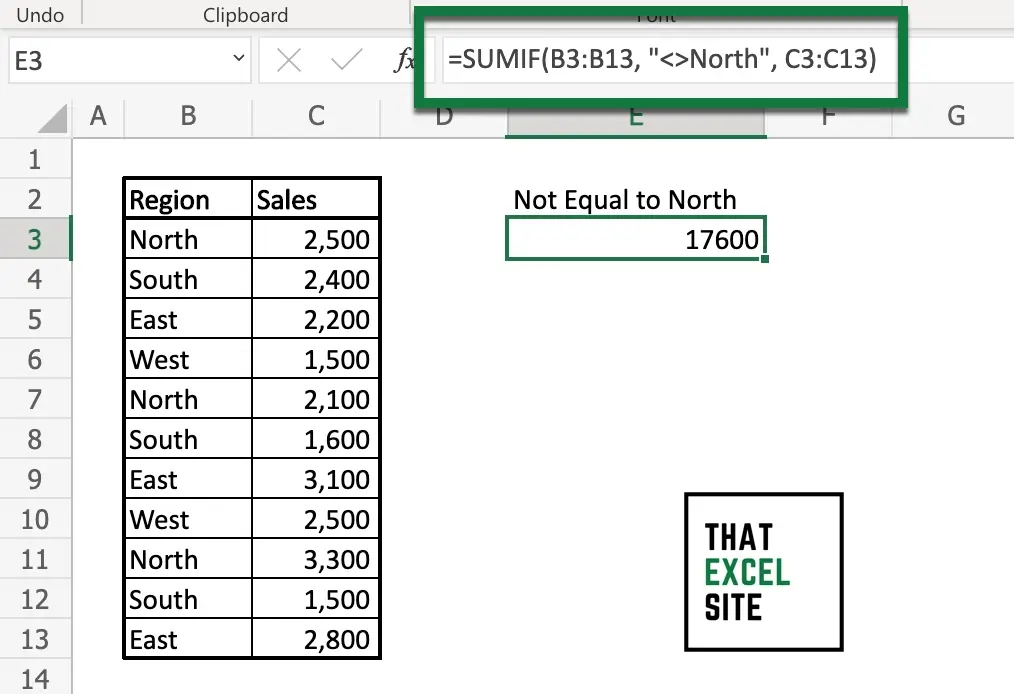 how-to-use-excel-sumif-when-not-equal-to-value-that-excel-site