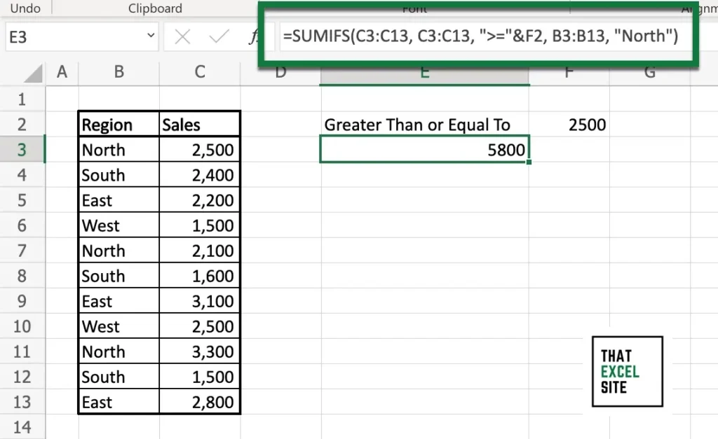 How To Use Excel Sumif With Greater Than Conditions That Excel Site 1971