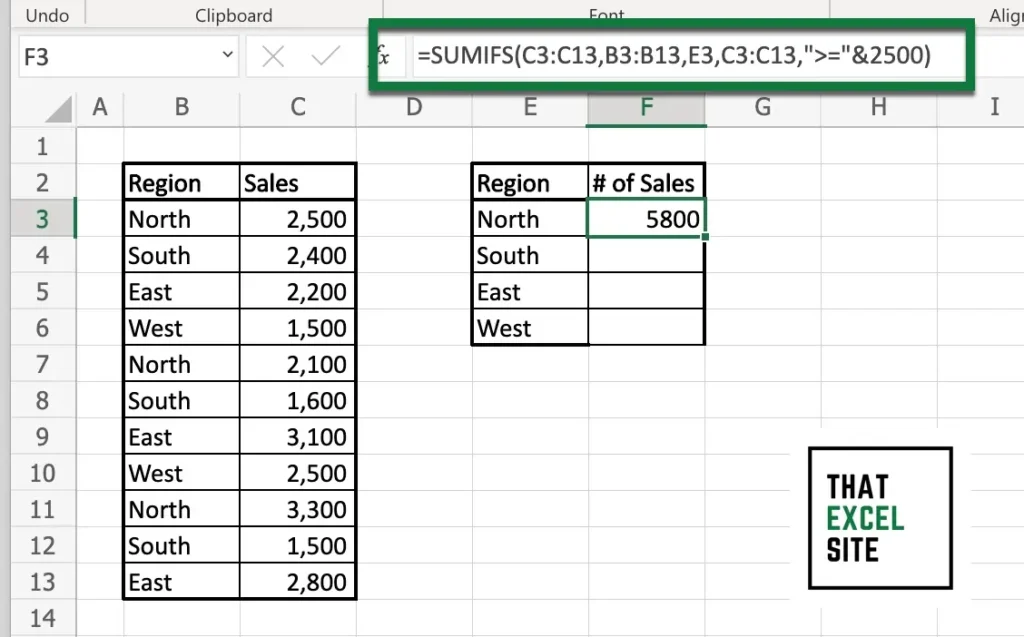 How to Use the Excel SUMIFS() Function