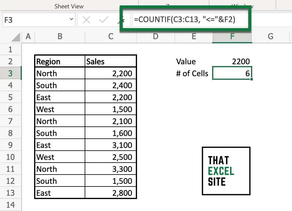 how-to-count-cells-if-less-than-a-particular-value-in-excel-that