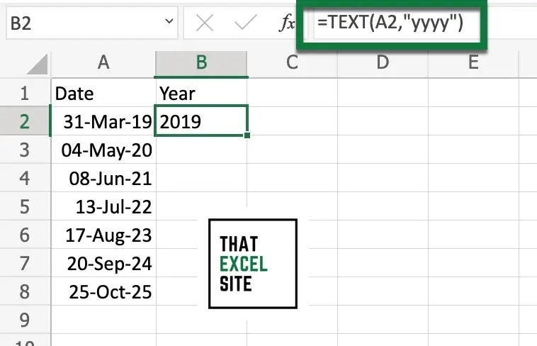 how-to-get-the-year-from-a-date-in-excel-that-excel-site